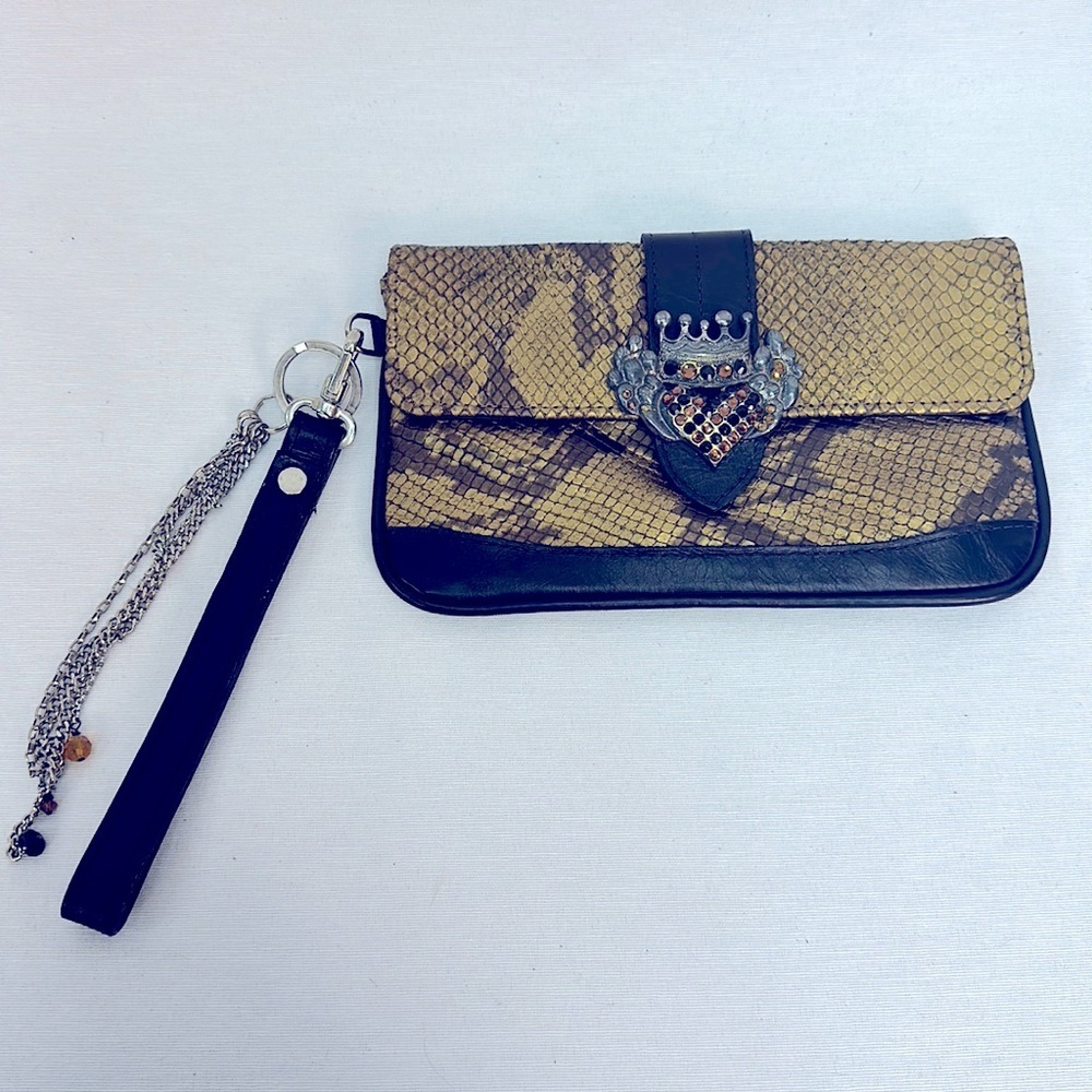 Snakeskin clutch/wallet/ belt attachment “Belt That Rock”
